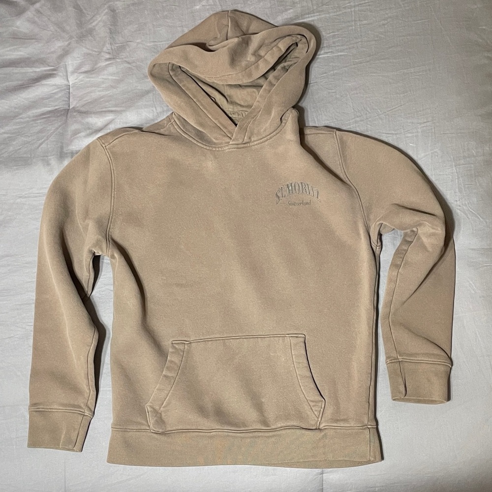 Hollister Men’s Brown Graphic Hooded Sweatshirt